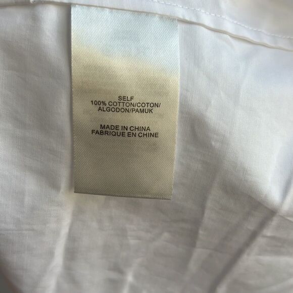 TIBI White Satin Poplin Off the Shoulder Dress - Picture 12 of 13